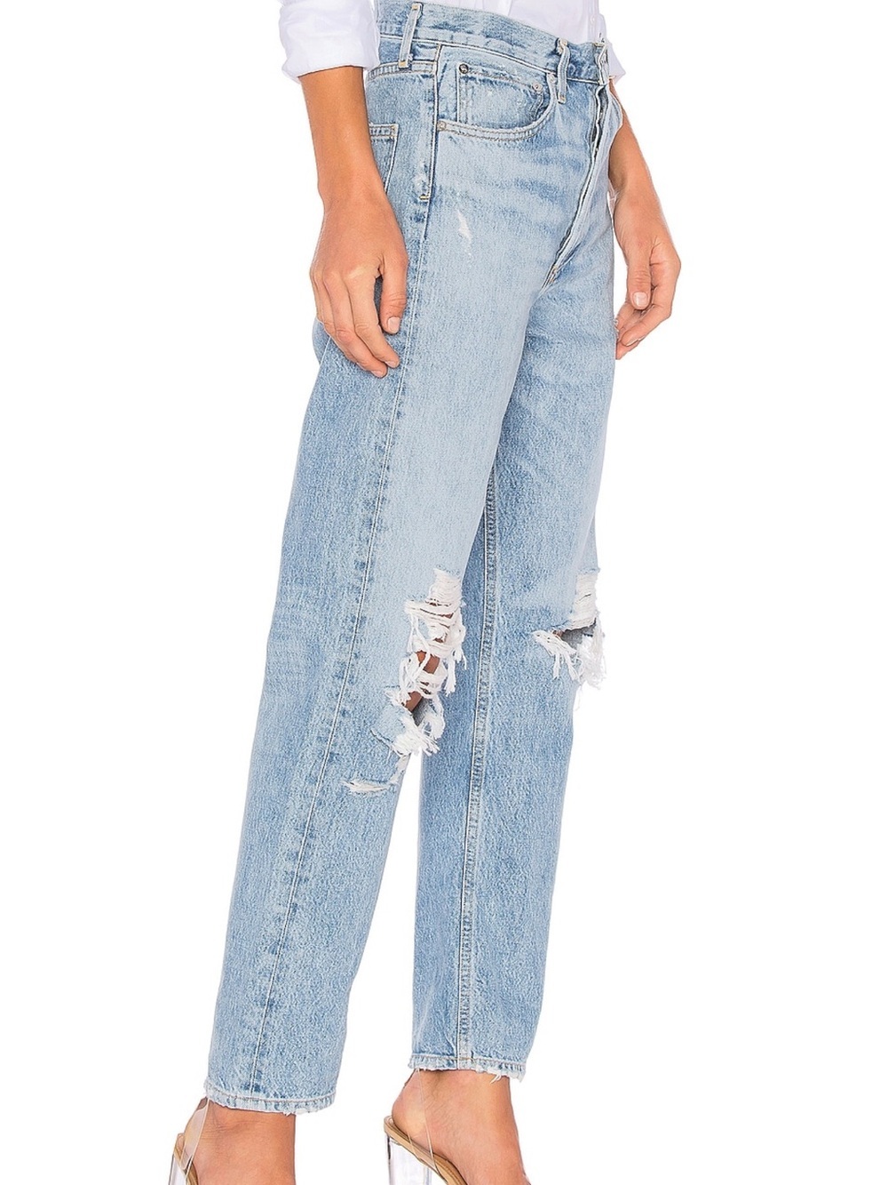 Agolde 90s mid rise distressed - Picture 6 of 8